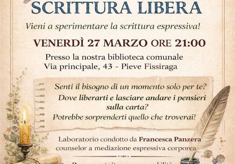 Immagine evento Laboratorio di scrittura
