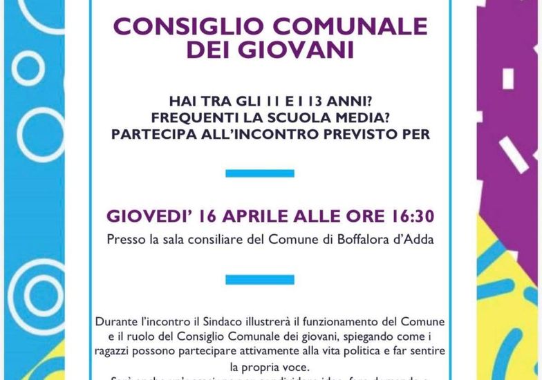 Immagine evento Consiglio comunale dei giovani