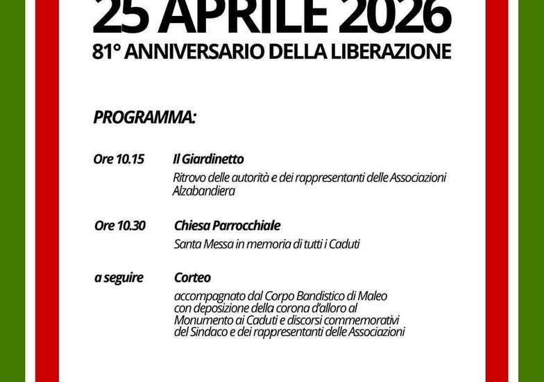 Immagine evento 81esimo anniversario della Liberazione
