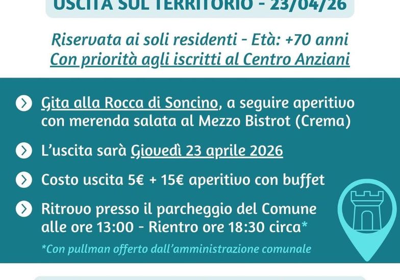 Immagine evento Il Centro di socializzazione in gita