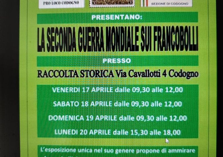 Immagine evento La seconda guerra mondiale sui francobolli