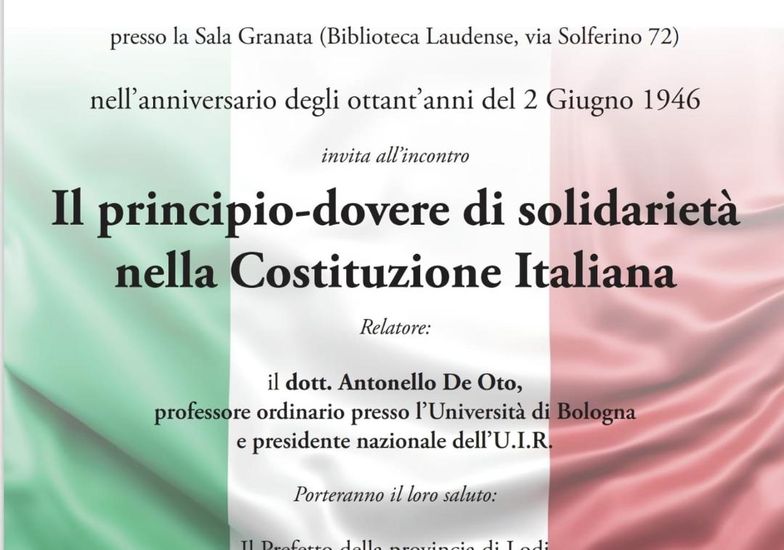 Immagine evento Il principio-dovere e solidarietà nella costituzione