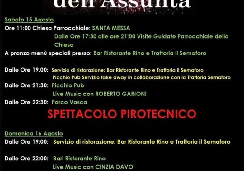 Immagine evento Alla sagra lo spettacolo pirotecnico
