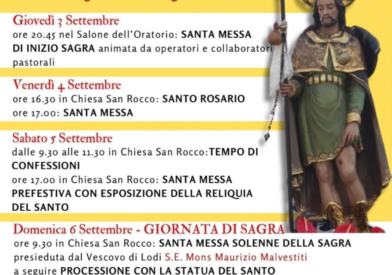 Immagine evento Giorni di sagra con la festa patronale di San Rocco