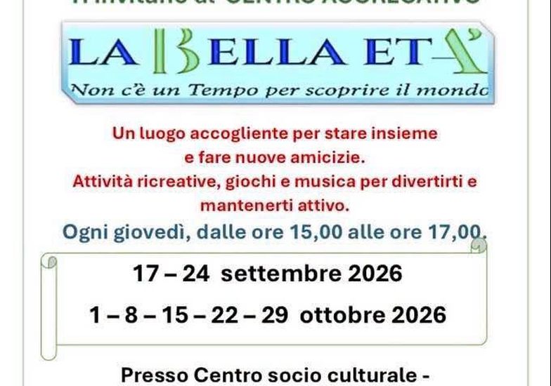 Immagine evento La bella età
