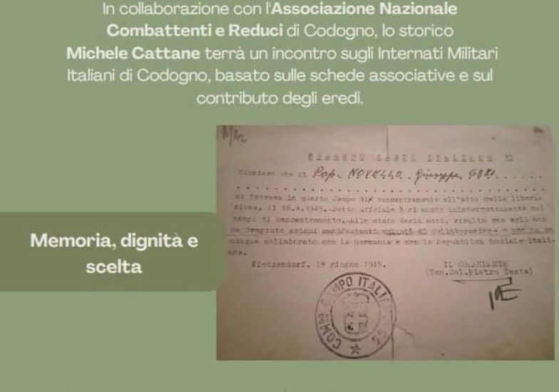 Immagine evento Memoria in ricordo degli internati militari