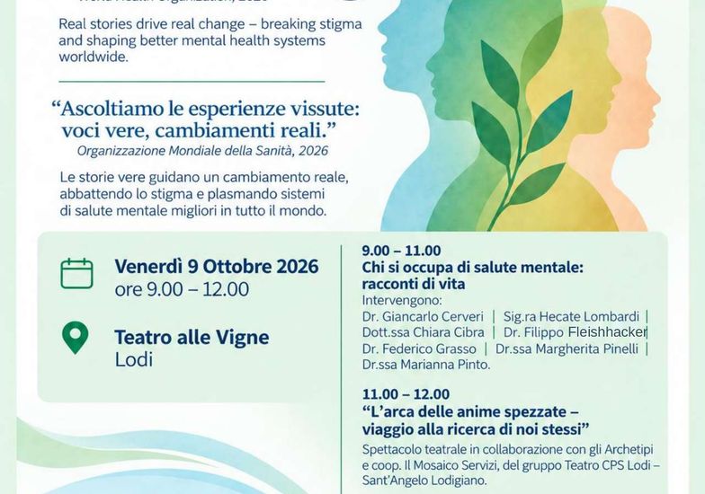 Immagine evento Giornata della salute mentale