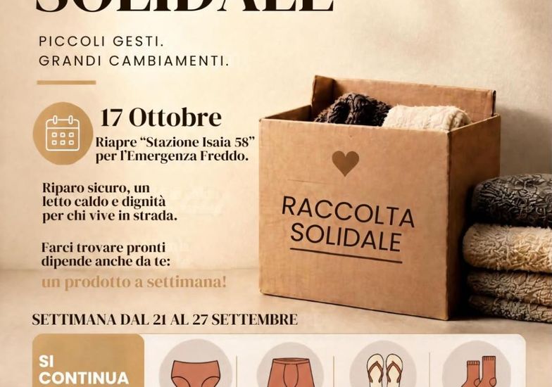 Immagine evento Raccolta solidale per emergenza freddo