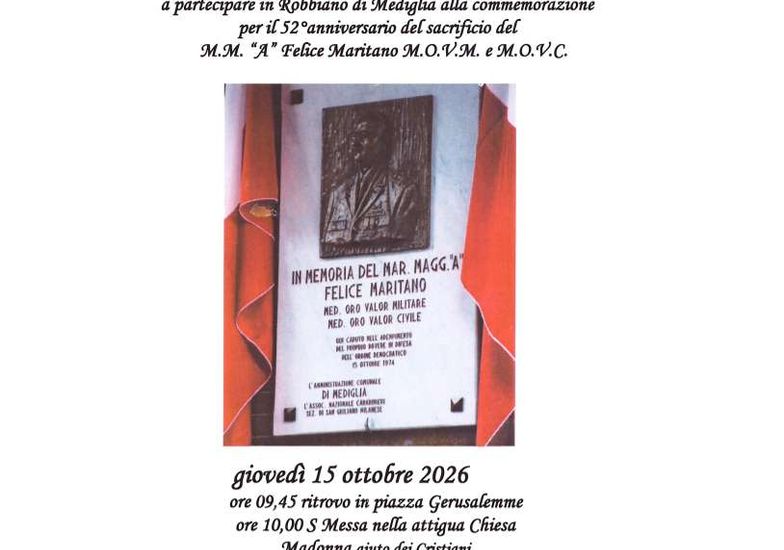 Immagine evento Ricordo a Felice Maritano